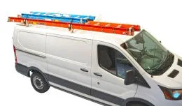 4TLSXB – HOLMAN Ladder Rack, Roof Mount Multi-Fit Set Of 2 Powder Coated White Steel